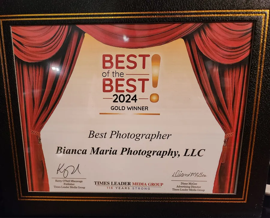 Best of the Best 2024 Gold Winner badge, Bianca Maria Photography